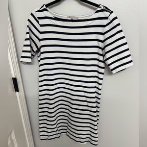 GAP Navy and White Striped  Dress